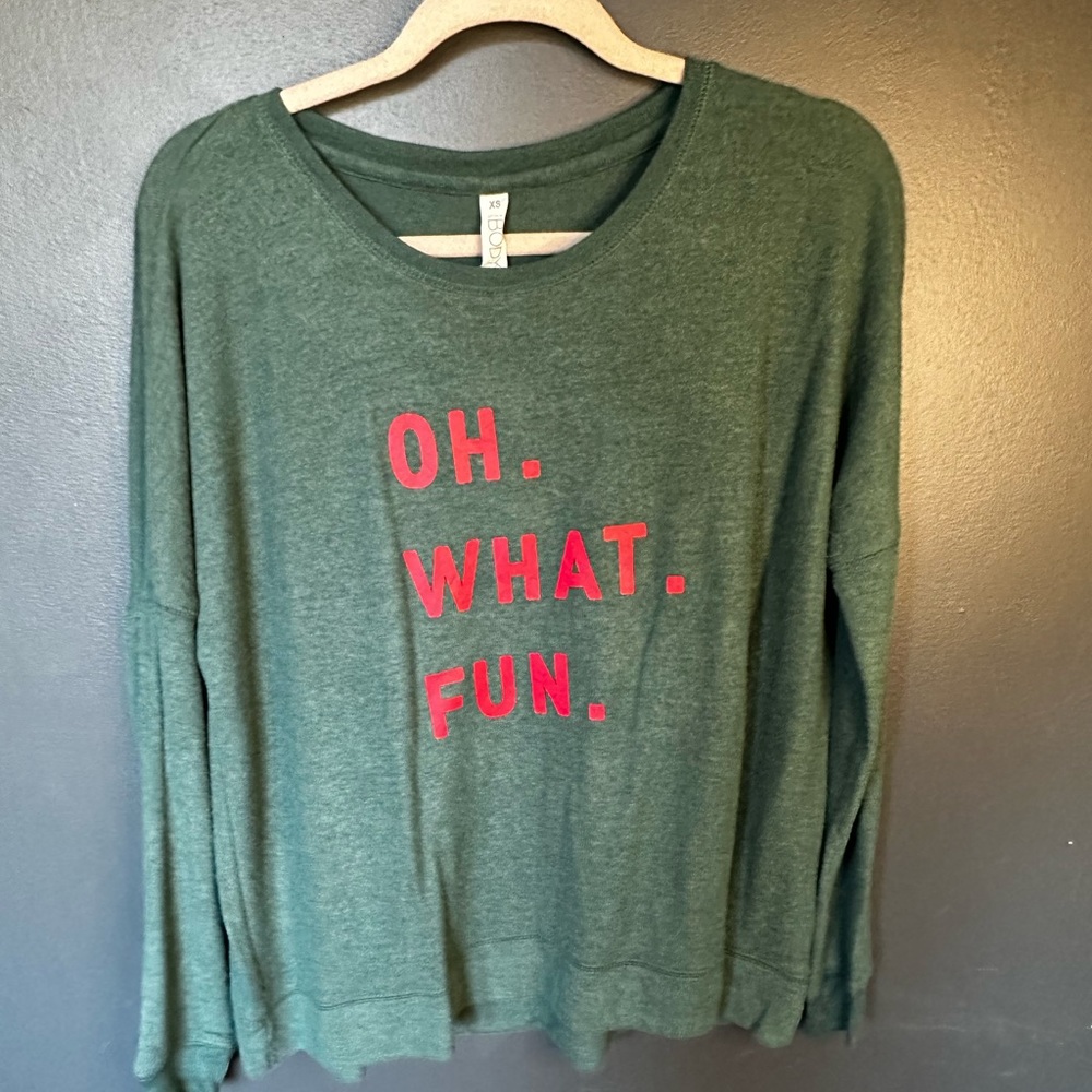 Oh what fun cozy long sleeve shirt